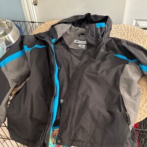 Columbia Black and blue waterproof Omni shield Outdoor Jacket